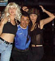 photo of Bobby Dozier with Vanessa Handa and Yuki Minakawa at Keet's, a now defunkt karaoke bar in Tokyo